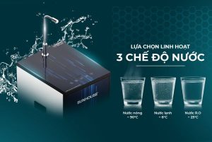 Máy lọc nước R.O nóng lạnh SUNHOUSE SLIMBIO SHA76214CK-S - 16