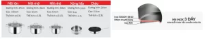 Bộ nồi inox Eurosun MC1702 Harmony