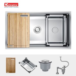 CHẬU RỬA BÁT KONOX KN7644SU - 3 CHẬU RỬA BÁT KONOX KN7644SU