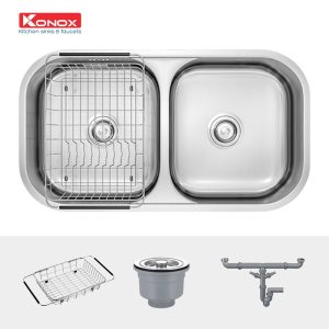 CHẬU RỬA CHÉN BÁT KONOX KN8246DUA - 3 CHẬU RỬA CHÉN BÁT KONOX KN8246DUA
