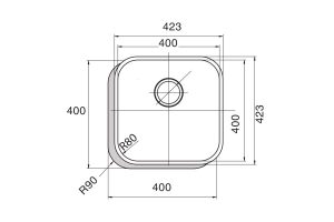 Chậu rửa CATA CBP 40-40