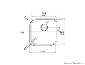Chậu rửa Cata CB 40-40 INOX