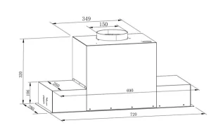 MÁY HÚT MÙI ÂM TỦ TOÀN PHẦN KAFF KF-BI70PR - 7 MÁY HÚT MÙI ÂM TỦ TOÀN PHẦN KAFF KF-BI70PR