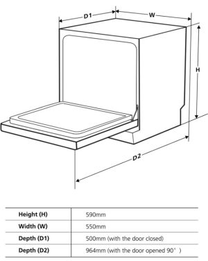 MÁY RỬA CHÉN KAFF KF-SW800