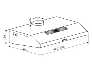 Máy Hút Mùi Eurosun EH-60CF19B
