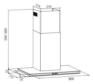 Máy Hút Mùi Eurosun EH-90AF75