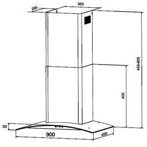Máy Hút Mùi Eurosun EH-90K15E