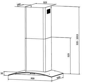 Máy Hút Mùi Eurosun EH-90K26S