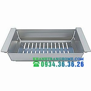 Rổ inox Malloca L-24 - 1 RỔ INOX MALLOCA L-24
