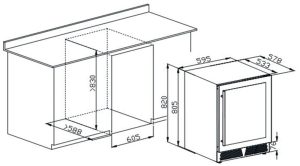 TỦ MÁT RƯỢU KAFF KF-WC01