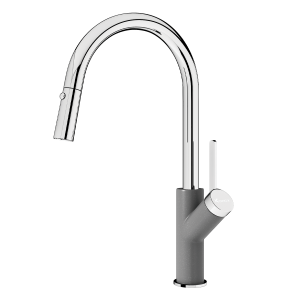 VÒI RỬA BÁT RÚT DÂY KONOX PONTE GREY - 6 VÒI RỬA BÁT RÚT DÂY KONOX PONTE GREY