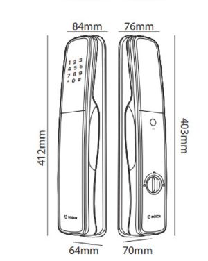 Khóa cửa vân tay BOSCH EL800AK - 8