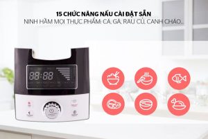 Nồi áp suất điện tử đa năng 5L SUNHOUSE SHD1858BW - 11