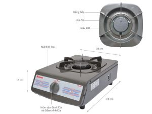 Bếp Gas Rinnai RV-150G/L/AR - 6 Bếp Gas Rinnai RV-150G/L/AR - 5