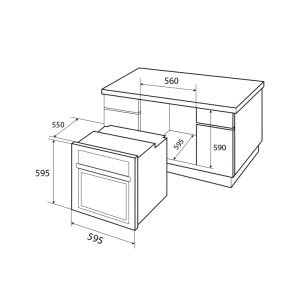 Lò Nướng Âm Tủ KAFF KF-T90S