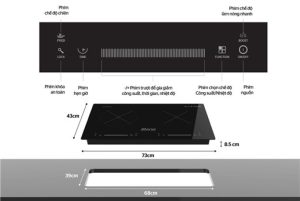 BẾP ĐÔI ĐIỆN TỪ HỒNG NGOẠI SUNHOUSE MAMA MMB9200MIX - 11 BẾP ĐÔI ĐIỆN TỪ HỒNG NGOẠI SUNHOUSE MAMA MMB9200MIX - 10