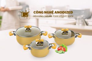 Bộ nồi Anod SUNHOUSE SHG2703GA - 7
