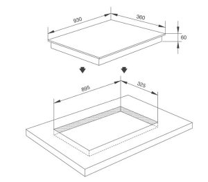 Bếp điện từ 4 vùng nấu Malloca MH-04IR S / 2 Vùng từ 2 vùng điện, kính Eurokera - 1 BẾP ĐIỆN TỪ 4 VÙNG NẤU MALLOCA MH-04IR S