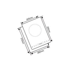 Bếp hồng ngoại đơn Capri CR-109KT - 1 BẾP HỒNG NGOẠI ĐƠN CAPRI CR-109KT