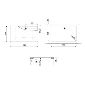 BẾP TỪ 90CM CẢM ỨNG DOLCE STIL NOVO ĐA VÙNG NẤU MÀU HOÀN THIỆN ĐEN VÀ ĐỒNG SMEG SIM693WLDR 535 64 169 - 1 BẾP TỪ 90CM CẢM ỨNG DOLCE STIL NOVO ĐA VÙNG NẤU MÀU HOÀN THIỆN ĐEN VÀ ĐỒNG SMEG SIM693WLDR 535 64 169