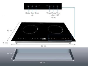 BẾP TỪ ĐÔI CAPRI CR-801KT