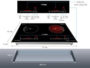 BẾP TỪ HỒNG NGOẠI ĐÔI CAPRI CR-668HI