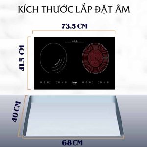 BẾP TỪ HỒNG NGOẠI ĐÔI CAPRI CR-800HI