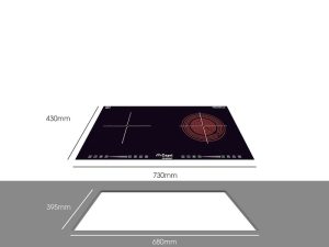 Bếp từ hồng ngoại đôi Capri CR-825KT - 1 BẾP TỪ HỒNG NGOẠI ĐÔI CAPRI CR-825KT