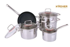BỘ NỒI 5 MÓN KOCHER BERLIN - 1 BỘ NỒI 5 MÓN KOCHER BERLIN
