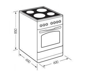 Bếp Từ Liền Lò KAFF KF IK60850 - 1 Bếp Từ Liền Lò KAFF KF IK60850