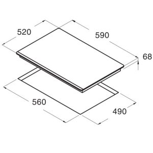 Bếp từ Cata ISB 603 WH