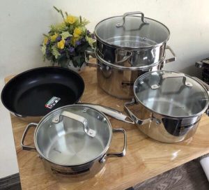 Bộ nồi inox Eurosun MC1801 Luxury