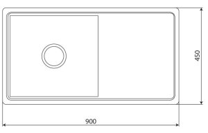 CHẬU RỬA BÁT INOX KAFF KF-HMD9045BI