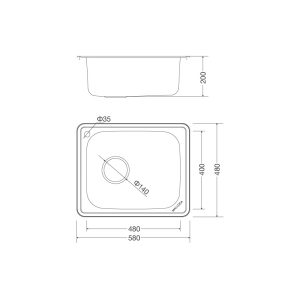 CHẬU RỬA CHÉN MALLOCA MS-1023
