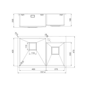 Chậu rửa chén Malloca MS-620T - 1 CHẬU RỬA CHÉN MALLOCA MS-620T