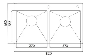 Chậu rửa INOX KAFF KF-HM8245C - 1 CHẬU RỬA INOX KAFF KF-HM8245C