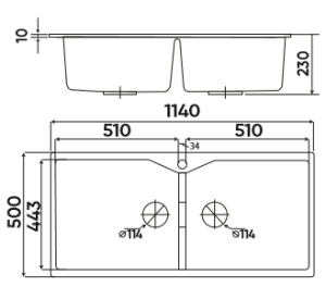 Chậu rửa KAFF KF-LAC1 - 1 CHẬU RỬA KAFF KF-LAC1