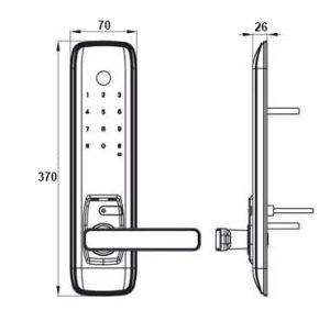 Khóa vân tay Chefs EH-A16SB - 1 CHEFS EH-A16SB