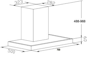 Máy Hút Mùi Chefs EH-R107E7G - 1 CHEFS EH-R107E7G