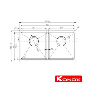 Chậu rửa bát KONOX KN8745DUB - 28 Chậu rửa bát KONOX KN8745DUB