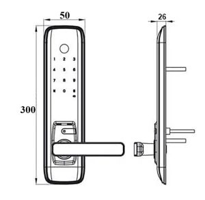Khoá vân tay Chefs EH-A11RST - 1 Chefs EH-A11RST