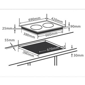 Bếp Điện Từ Chefs EH-MIX2000A - 1 Chefs EH-MIX2000A