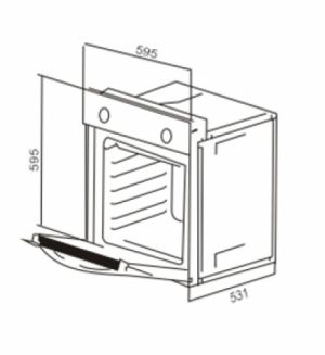 LÒ NƯỚNG ÂM TỦ ĐA CHỨC NĂNG CAPRI CR-BIE 66T3-A1