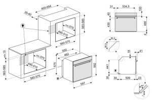 LÒ NƯỚNG ĐỐI LƯU 60CM CLASSICA THÉP KHÔNG GỈ CHỐNG DÍNH SMEG SF6381X 536 64 753 - 1 LÒ NƯỚNG ĐỐI LƯU 60CM CLASSICA THÉP KHÔNG GỈ CHỐNG DÍNH SMEG SF6381X 536 64 753