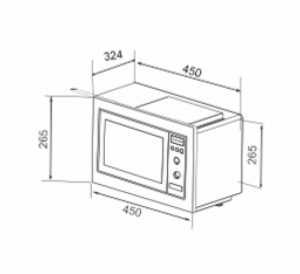 Lò vi sóng âm hoặc để bàn Capri MM20XPAH-22 lít - 1 LÒ VI SÓNG ÂM HOẶC ĐỂ BÀN CAPRI MM20XPAH-22 LÍT