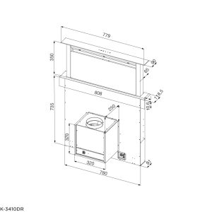 Máy Hút Mùi Âm Bàn Malloca K-3410DR - 2 MÁY HÚT MÙI ÂM BÀN MALLOCA K-3410DR