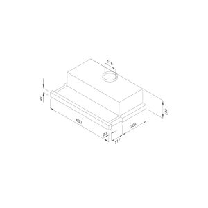 Máy Hút Mùi Âm Tủ Malloca K1506 - 1 MÁY HÚT MÙI ÂM TỦ MALLOCA K1506
