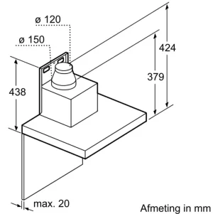 Máy hút mùi BOSCH DWB77CM50 SERIE 6 - 1 MÁY HÚT MÙI BOSCH DWB77CM50 SERIE 6