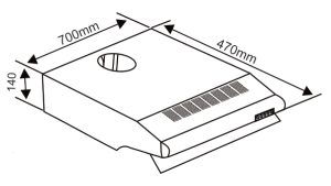 Máy hút mùi cổ điển Capri CR-170I - 1 MÁY HÚT MÙI CỔ ĐIỂN CAPRI CR-170I