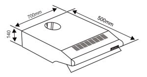 Máy hút mùi cổ điển Capri CR-270B - 1 MÁY HÚT MÙI CỔ ĐIỂN CAPRI CR-270B